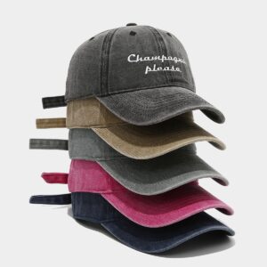American Retro Baseball Caps for Men and Women in Fashion, Vintage Style, Versatile Bucket Hats, Couple Embroidered Sun Hats, Outdoor Protection