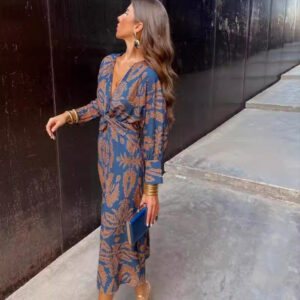 Autumn floral hot-selling women's dress