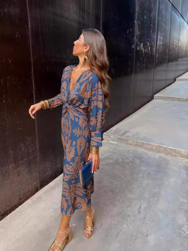 Autumn floral hot-selling women's dress