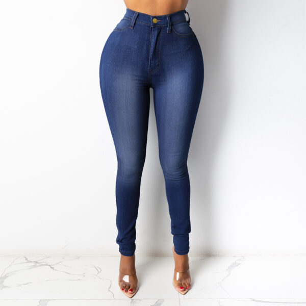 Women fashion High-waisted form-fitting pencil pants - 图片 6