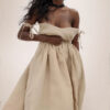 Backless elegant Scandinavian sexy V-neck high waist fashion strap European dress - 图片 3