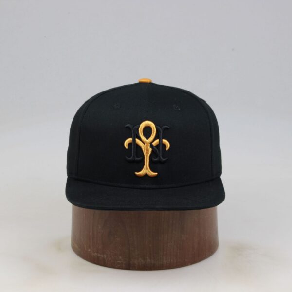 Custom hat plain color hip hop baseball cap unisex hard top flat brim hat big head cap - 图片 5