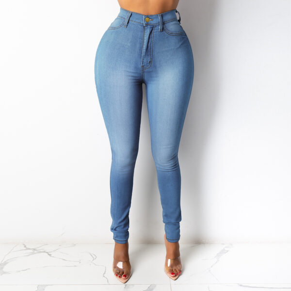 Women fashion High-waisted form-fitting pencil pants - 图片 5