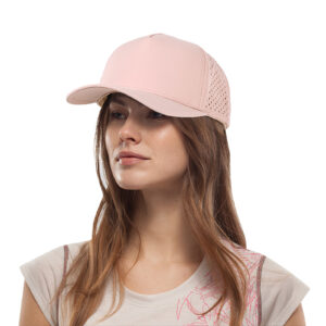 Five pieces of quick-dry waterproof sun hat for women, laser perforated sun protection and sunshade baseball cap for men, slightly curved truck driver's hat