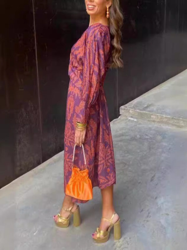 Autumn floral hot-selling women's dress - 图片 2