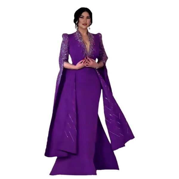 Light luxury, high-end fashion dress, hot diamond lady style slim dress - 图片 5