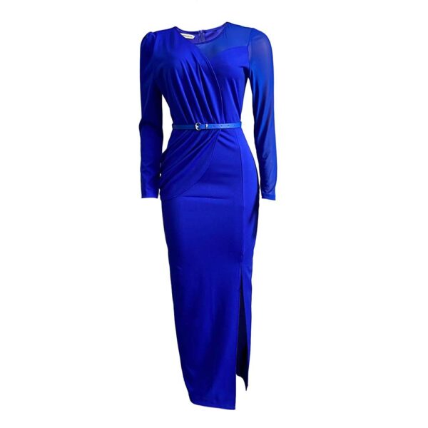 New mesh tulle patchwork dress long dress European and American dress - 图片 8