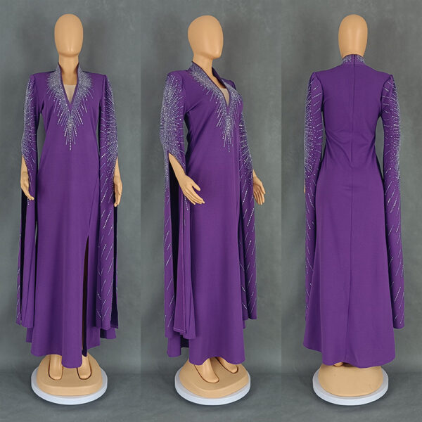 Light luxury, high-end fashion dress, hot diamond lady style slim dress - 图片 8